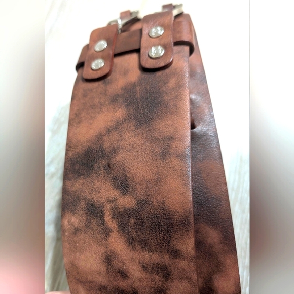 Celine Brown Leather Metal Hook Waist Belt - S - Picture 5 of 10